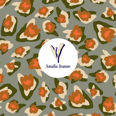 Textile and surface design - Pattern Amalia Jeanne - AMALIA JEANNE