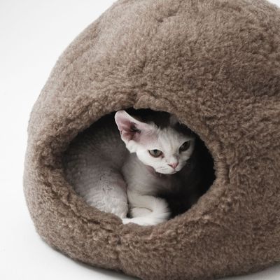 Beds - Nest Natural Woolen Pet Bed - Beige - MELLOW CONCEPT STORE