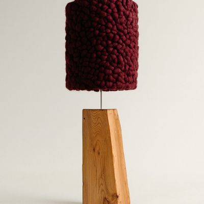 Floor lamps - Floor Lamp with Angled Base - HELEN MAZUR STUDIO