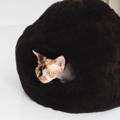 Lits - Grotte Naturelle en Laine pour Animal – Marron - MELLOW CONCEPT STORE