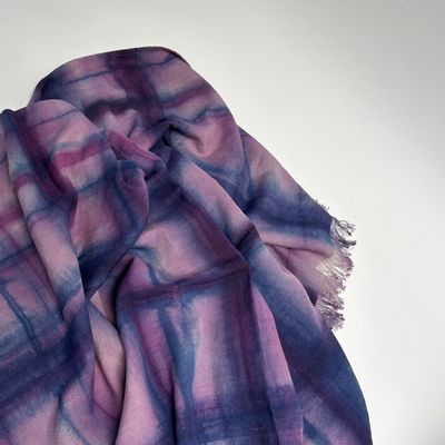 Throw blankets - HL 8 Hand-dyed hemp and linen blanket - OTTUNO