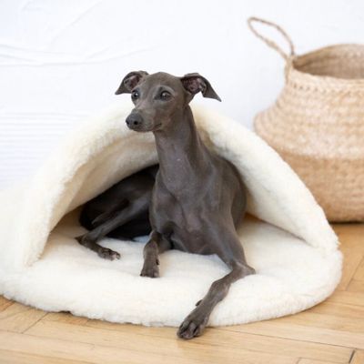 Lits - Grotte pour Animal en Laine Naturelle – Blanche - MELLOW CONCEPT STORE