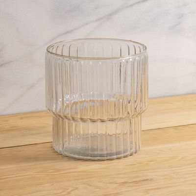 Wine accessories - Ribbed Glass Champagne Bucket - BE HOME