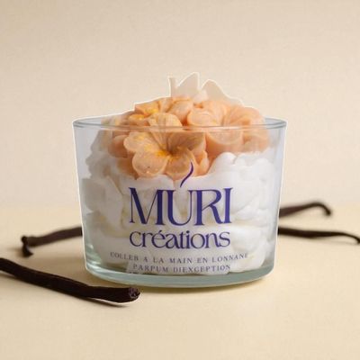 Cadeaux - Bougie parfumée Vanille Gourmande - 150 ml - MURI CREATIONS