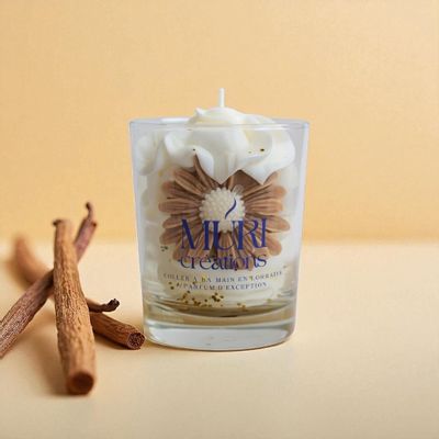 Cadeaux - Bougie parfumée Vanille Gourmande - 200ml - MURI CREATIONS