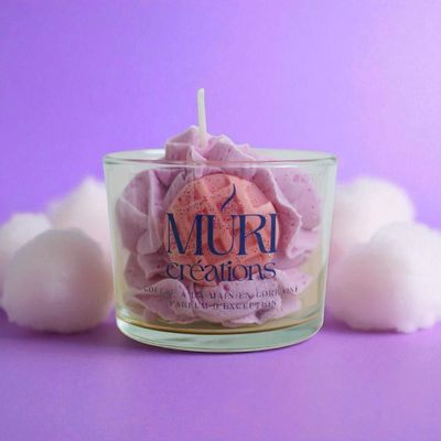 Cadeaux - Bougie parfumée Barbe à Papa - 150ml - MURI CREATIONS