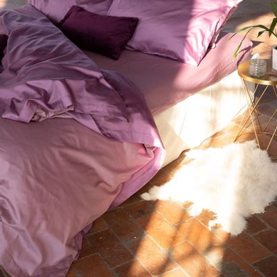 Bed linens - VEIVE SET — Satin duvet cover with 2 pillowcases - NORA V