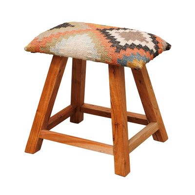 Stools - Kilim stool Winter - CHEHOMA