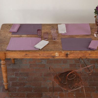 Linge de table textile - CERERE – 2 pièces de sets de table en pur lin lavé - NORA V