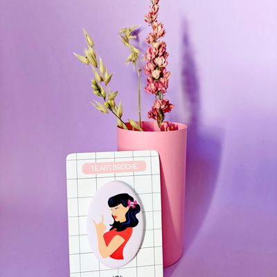 Bougies - Broche ovale - YAYA FACTORY
