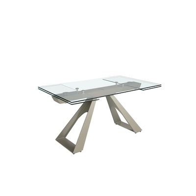 Tables Salle à Manger - Table à manger à rallonge rectangulaire verre trempé - ANGEL CERDÁ