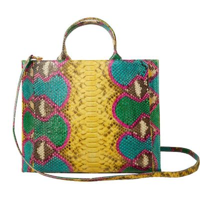 Bags and totes - THE ADELE PYTHON YELLOW MULTI - SARAH STEWART