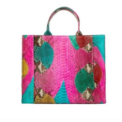 Bags and totes - THE ADELE PYTHON PINK MULTI - SARAH STEWART