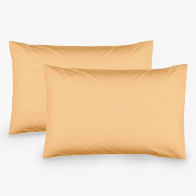 Bed linens - Set of 2pcs cotton pillowcases,50x70cm, Ochra - DILIOS
