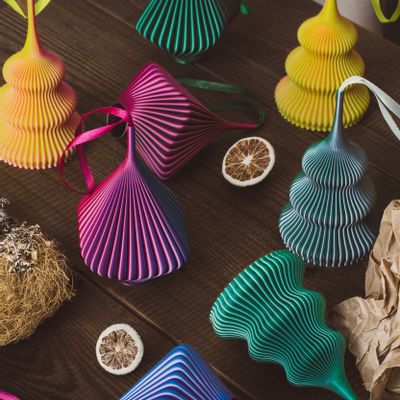 Guirlandes et boules de Noël - Lot de 2 décorations de Noël - Bloz & Zayl Blend - Cotton Candy - SHEYN