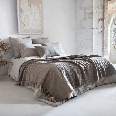 Throw blankets - PERLA blanket 140x220cm - BED AND PHILOSOPHY