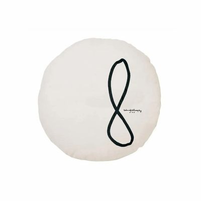 Coussins - Housse de coussin SHININGTYPO8 D63cm - BED AND PHILOSOPHY