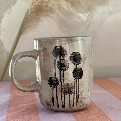 Mugs - Earthenware cup with handle - CARBA spring - KOMET