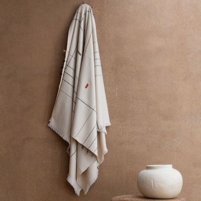 Throw blankets - NAGA PLAID COLLECTION HAND-WOVEN HIMALAYAN MERINO WOOL - MILLE ET CLAIRE