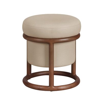 Bancs - Pouf en simili cuir vison - ANGEL CERDÁ