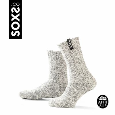Socks - Socks - Originals, non-slip, medium, grey wool, phantom, 42-46 - SOXS.CO