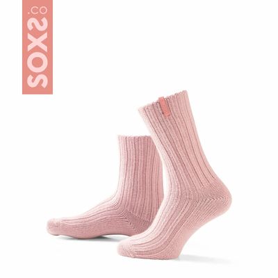 Socks - Socks - StreetWear, medium, mauve wool, orchid shadow, 37-41 - SOXS.CO