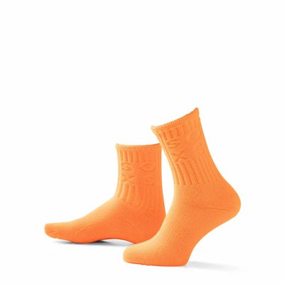 Socks - Socks - Sport, Recovery, medium cotton, neon orange, 37-41 - SOXS.CO