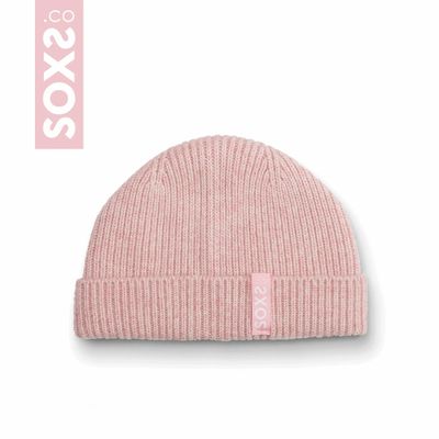 Hats - Originals, beanie, pink wool, cloud pink, one size - SOXS.CO