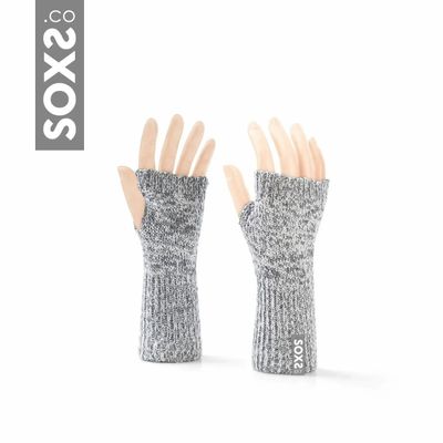 Socks - Originals, hand warmer, grey wool, glacier grey, one size - SOXS.CO