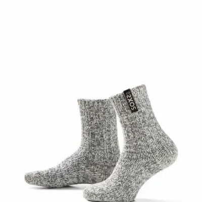 Socks - Socks - Originals, medium, grey wool, jet black, 47-53 - SOXS.CO