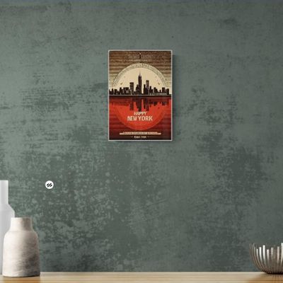 Affiches - Fine Art Print A4 Happy New York Poster - VANTOUR