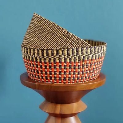 Corbeilles - Venyo High - Panier de table tissé | Panier à fruits + à pain | Rouge - SOLOKO