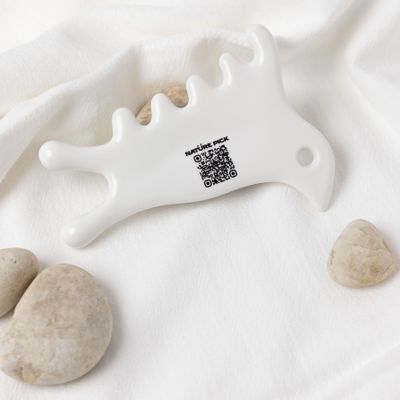 Cosmétiques - [Dia Lento] Pochette gua-sha en céramique avec hirondelle et coton - SEOUL DESIGN FOUNDATION