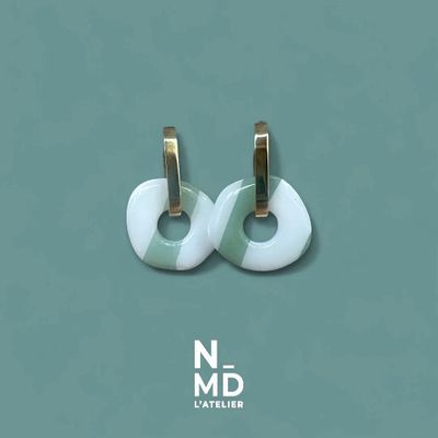 Cadeaux - Créoles rayées - NMD, L'ATELIER