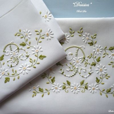 Linge de lit - MARGUERITES - LINHO DO CASTELO - LIN DE CHATEAU