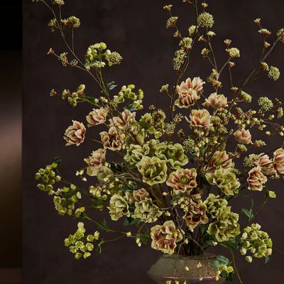 Floral decoration - Artificial Hellebores flowers - SILK-KA