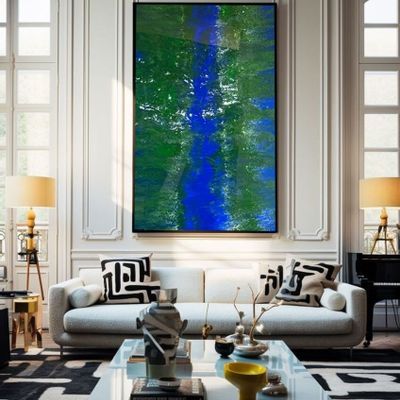Paintings - "JungleMirror" – large-scale acrylic painting (146 x 89 cm) on canvas - TURIK&ART (KSENIIA TURIK)