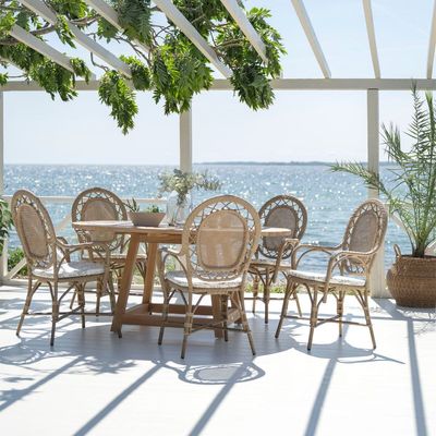 Transats - Chaise de salle à manger d'extérieur Romantica - SIKA-DESIGN