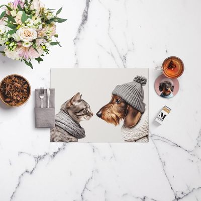 Placemats - Placemat Cat & Dog 1 - MA CHÉRIE MON AMOUR