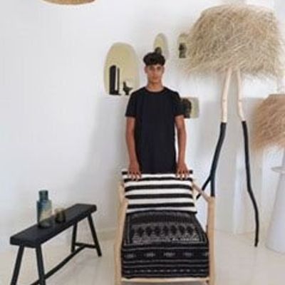 Armchairs - CUB ARMCHAIR FLOOR LAMP BRANCH XL - ROCK THE KASBAH