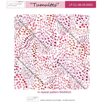 Textile and surface design - TUMULTS pattern - LISE FROELIGER DESIGNER