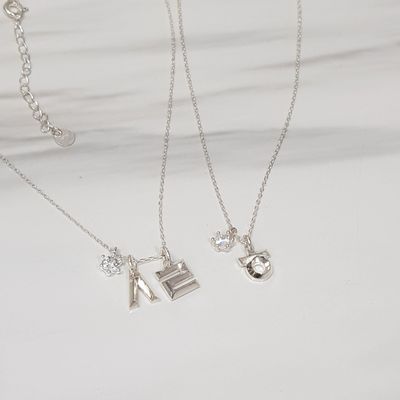 Bijoux - [CLESSIDRA] Collier en argent OROSI Hangeul - KCDF