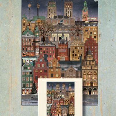 Jeux enfants - Puzzle Stockholm (500 pièces) - MARTIN SCHWARTZ