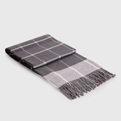 Throw blankets - Blanket ONTARIO, 140x200cm, Grey - DILIOS