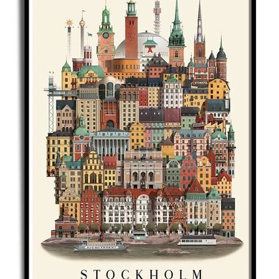 Affiches - Affiche de Stockholm - MARTIN SCHWARTZ