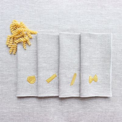 Linge de table textile - Serviette en lin | PASTA - GIARDINO SEGRETO