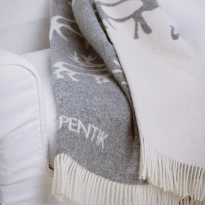 Comforters and pillows - Saaga Blanket Grey 130x170 cm - PENTIK