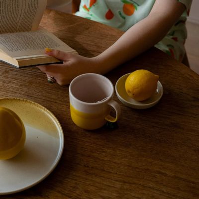 Tasses et mugs - Mug Tuntu Jaune Rose 0,35 l - PENTIK