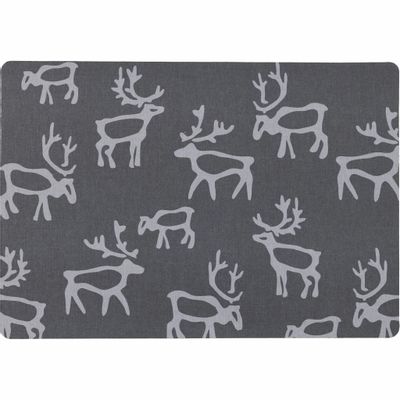 Placemats - Saaga Coated Placemat Cork Grey 30x43 cm - PENTIK