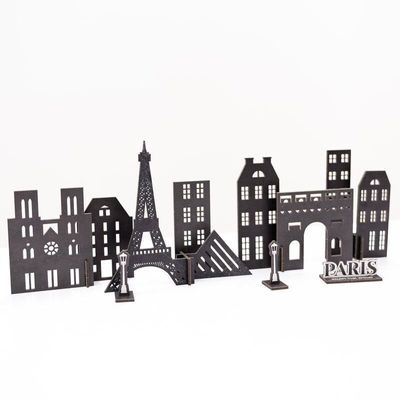 Customizable objects - Wooden DIY Memory City Kit - ENJOY THE WOOD